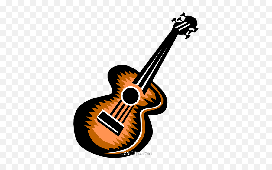 Guitar Royalty Free Vector Clip Art Illustration - Arts0395 Lovely Emoji,Guitar Clipart