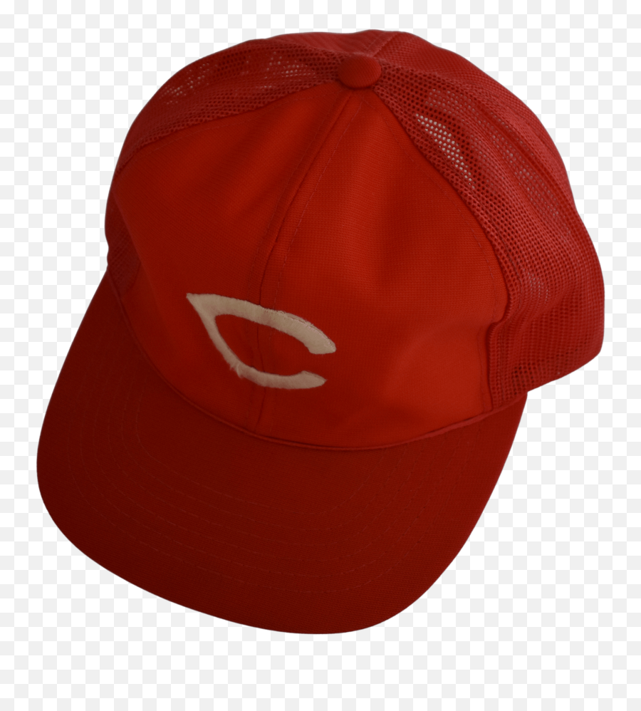80u0027s Cincinatti Reds Snapback Hat By Youngan Emoji,Red Wave Logo