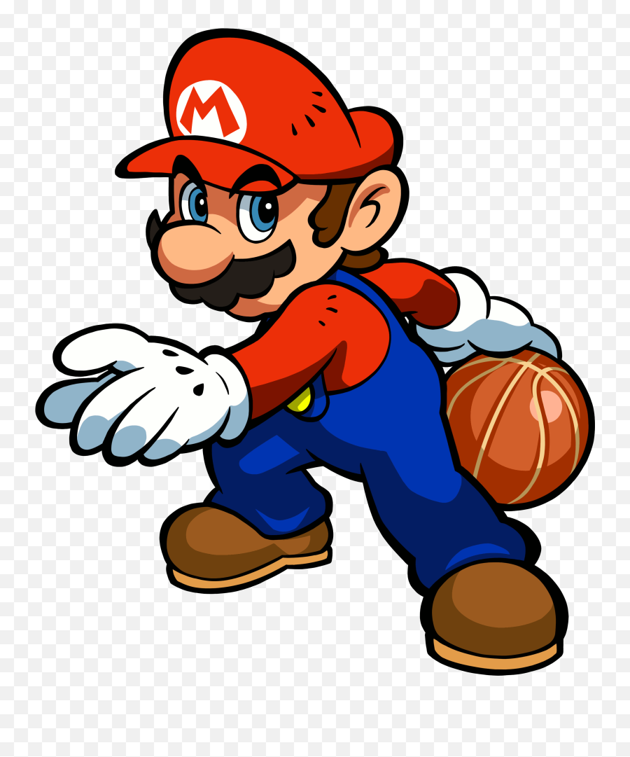 Mario Hoops 3 On 3 Mario Clipart - Mario Hoops 3 On 3 Mario Emoji,Fire Gif Transparent