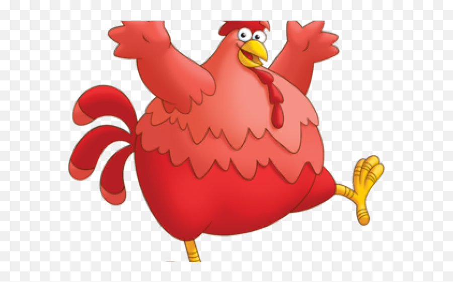 Chick Clipart Red Hen - Red Chicken Dora Transparent Big Red Chicken Transparent Background Emoji,Chick Clipart