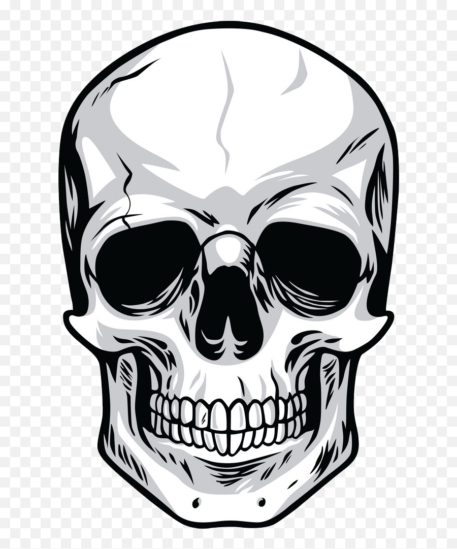 Skull Clipart Transparent - Clipart World Skull Vector Emoji,Skull Clipart