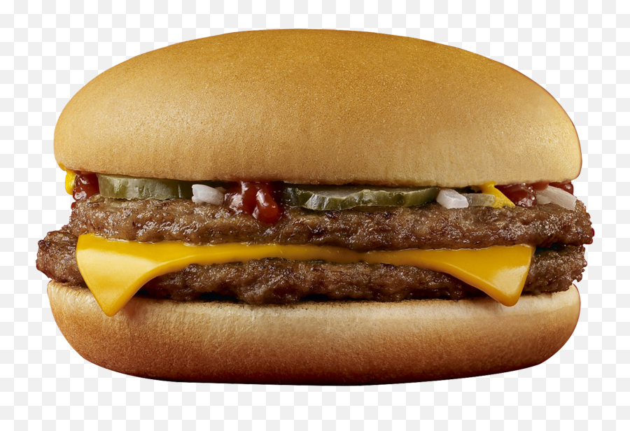 Cheeseburger Hamburger Fast Food Mcdonalds Chicken Nugget - Mcdonalds Cheeseburger Transparent Background Emoji,Mcdonalds Png