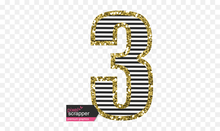 Baby On Board - Number 3 Bling Graphic By Melo Vrijhof Glitter The Number 4 Emoji,Number 3 Png