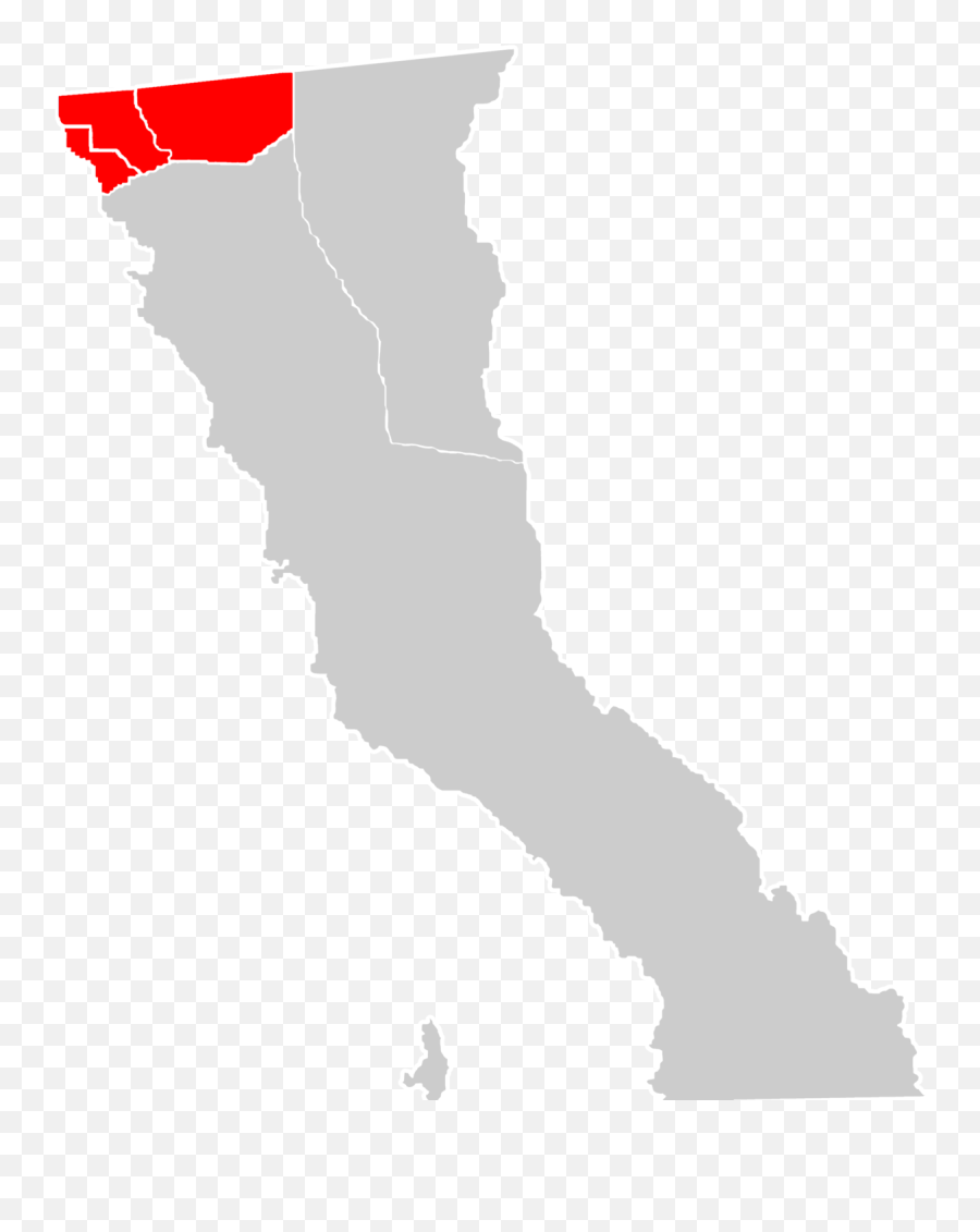 Baja California Locator Map - Tijuana Baja California Png Emoji,California Map Png