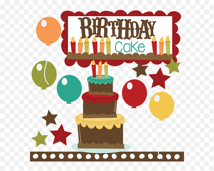 Birthday Cake Svg Birthday Svg Files Birthday Cake - Happy Free Birthday Card For Guy Svg Emoji,Birthday Cake Clipart