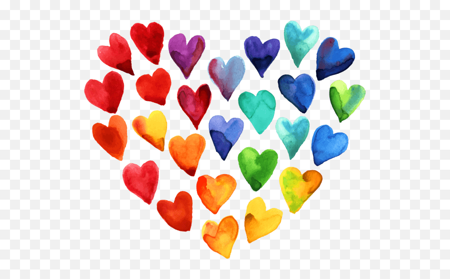 Download Beautiful Watercolor Heart - Watercolor Heart Painting Emoji,Watercolor Heart Png