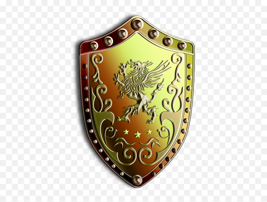 Download Gold Shield - Large Golden Shield Emoji,Gold Shield Png
