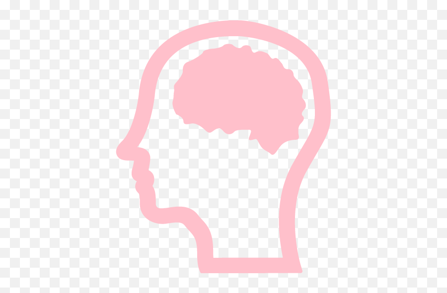 Pink Brain 3 Icon - Transparent Brain Icon White Png Emoji,Brain Clipart Transparent