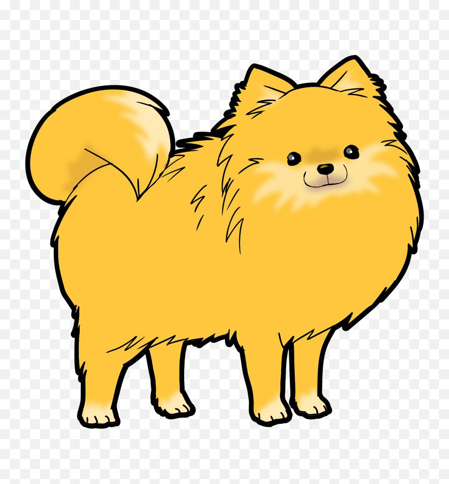 Pomeranian Dog Clipart - Pomeranian Clipart Emoji,Pomeranian Clipart