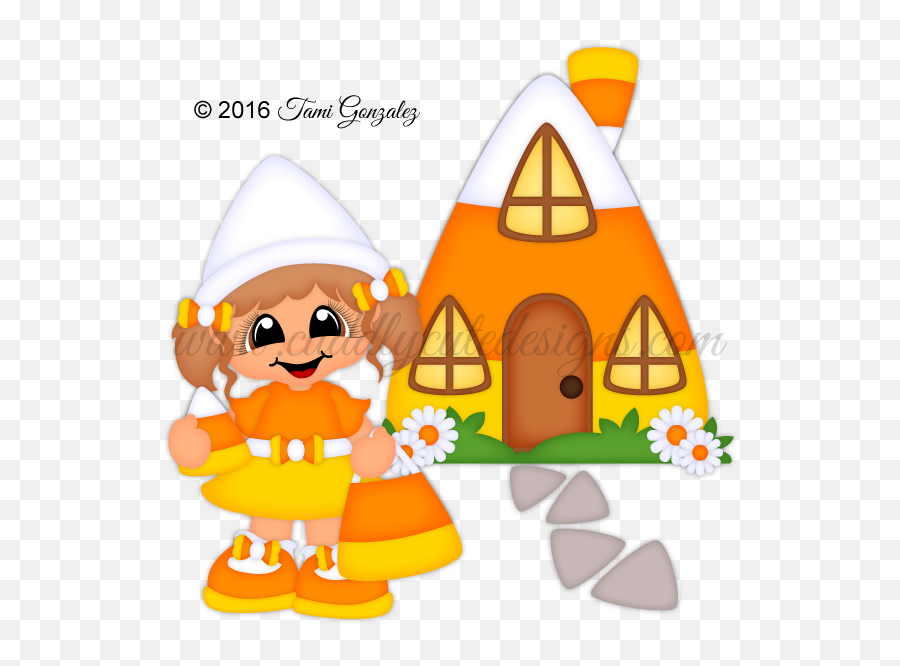 Candy Corn Cutie - Cartoon Candy Corn House Emoji,Candy Corn Clipart