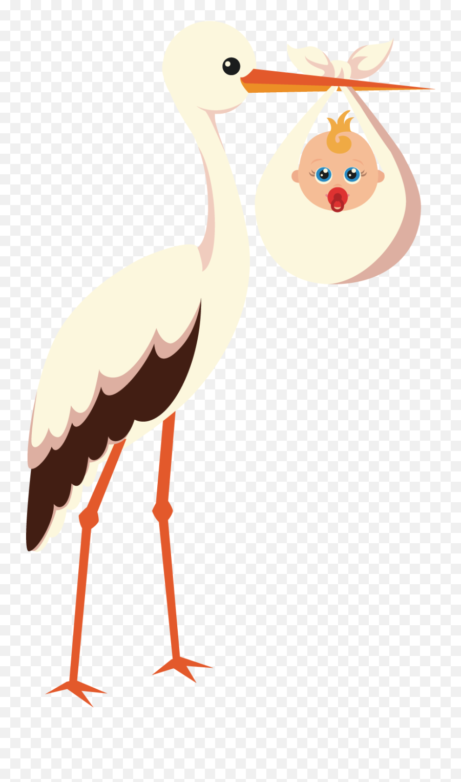 Download Hd Stork Vector Pregnancy Png Royalty Free Stock Emoji,Stork Png