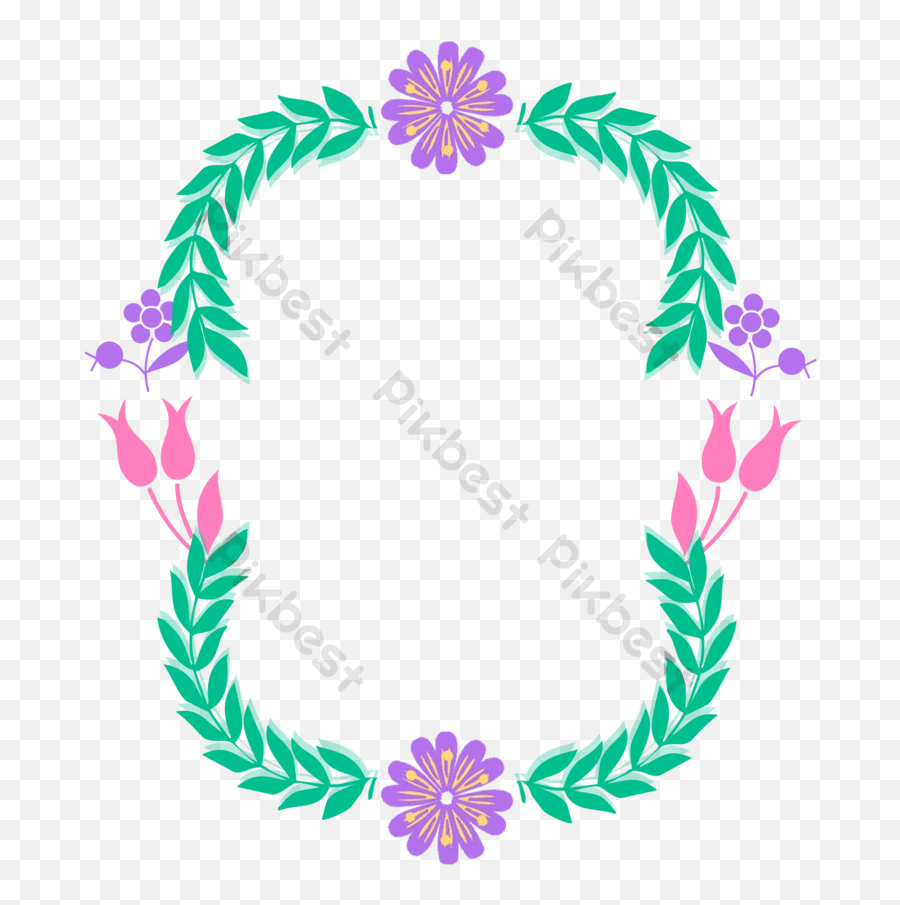 Summer Holiday Purple Wreath Decoration Free Buckle Png Emoji,Holiday Wreath Png