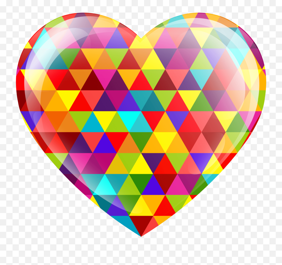 Multicolor Heart Png Clip Art Image - Clipart Multicolor Emoji,Heart Png