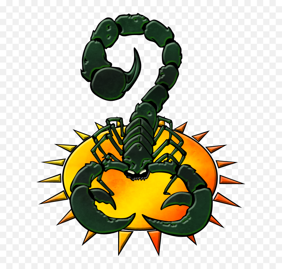 Download Hd Scorpion Clipart Alacran - Scorpion Logo Emoji,Scorpio Clipart