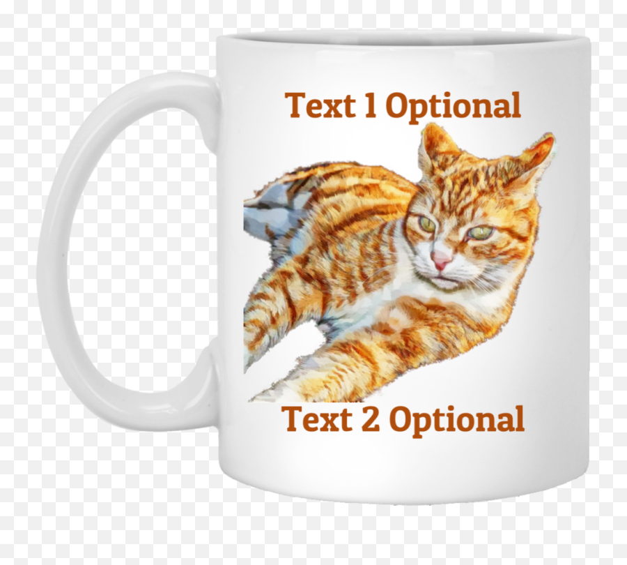 Personalize Your Own Orange Tabby Mug Cat Coffee Mug - Mug Emoji,Orange Cat Png