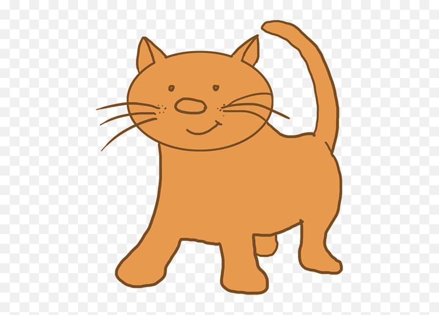 Download Cartoon Cat Light Brown - Cartoon Cats Transparent Emoji,Cat With Transparent Background