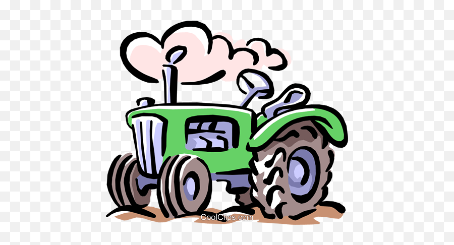 Tractor Royalty Free Vector Clip Art Illustration - Indu0763 Emoji,Farm Tractor Clipart