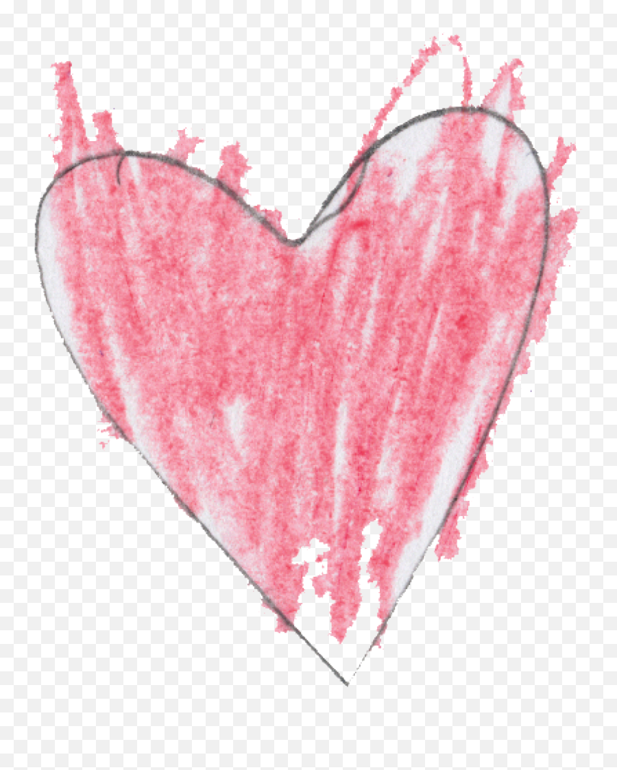 Heart Png Transparent Cartoon - Heart Drawing Clipart Pink Emoji,Hand Drawn Heart Png