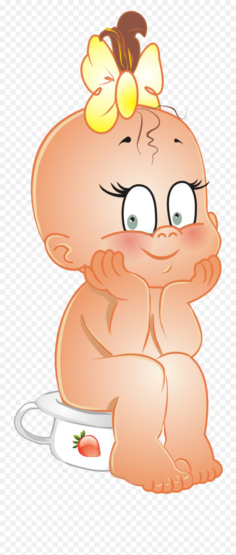 Baby Girl Stork Clip Art - Baby Girl Cartoons Emoji,Stork Clipart