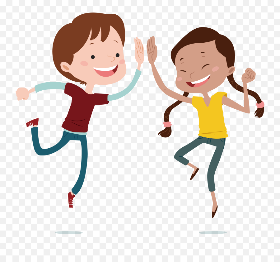 Jumping Clipart Child Jump - Cartoon Jumping Kids Png Emoji,Jumping Clipart