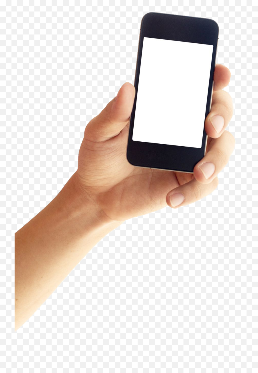 Iphone Smartphone In Hands Png Image - Phone Holding Hand With Transparent Emoji,Smartphone Transparent Background