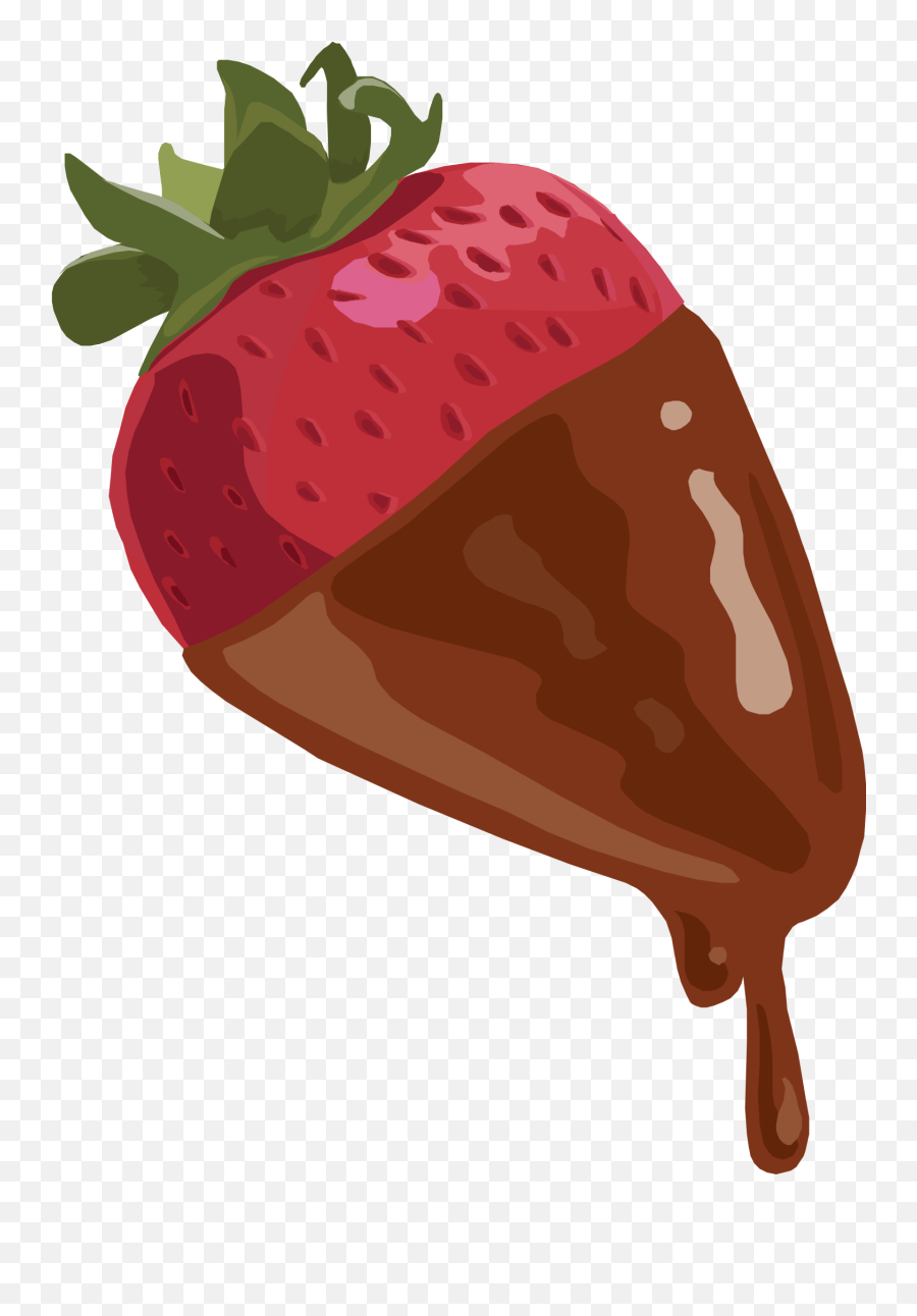 Strawberry Dipped In Chocolate - Chocolate Covered Chocolate Covered Strawberry Png Emoji,Strawberry Transparent Background