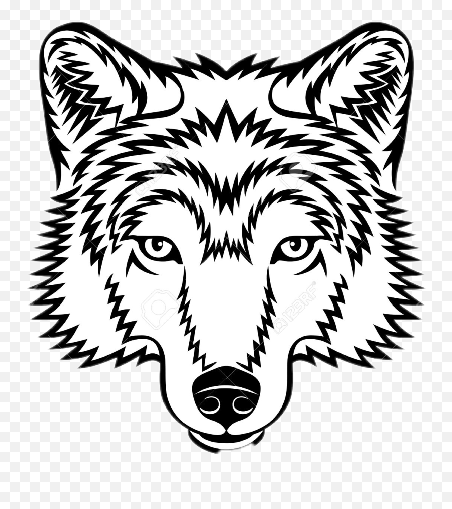 Wolf Vector Graphics Clip Art Image - Wolf Face Clip Art Emoji,Wolf Face Png