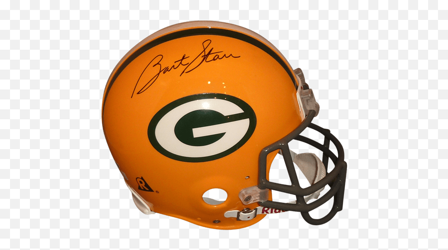Bart Starr Autographed Green Bay Packers Authentic - Green Revolution Helmets Emoji,Green Bay Packers Png