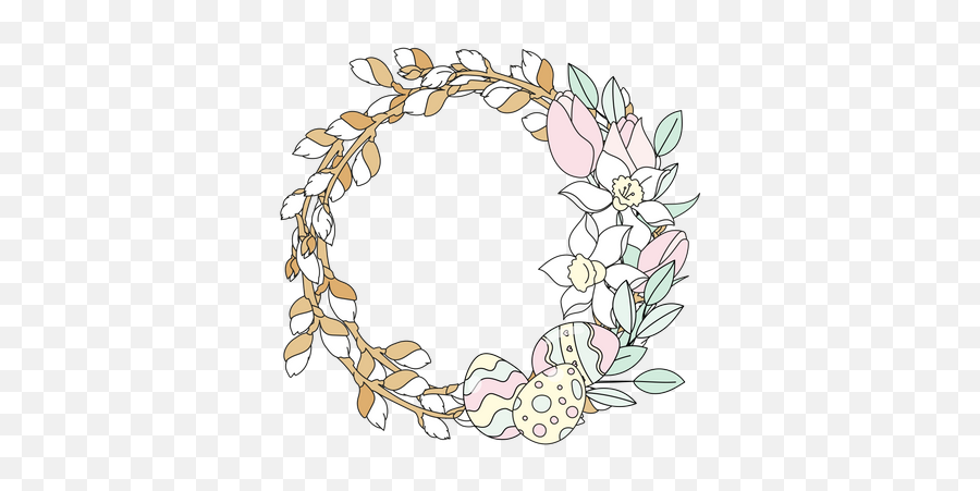 Best Premium Willow Wreath Easter Religious Holiday Illustration Download In Png U0026 Vector Format Emoji,Holiday Wreath Png