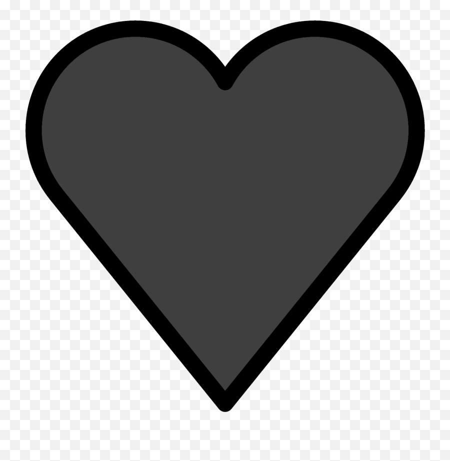 Free Grey Heart Png Download Free Clip - Love Clipart Black And White Emoji,Heart Png