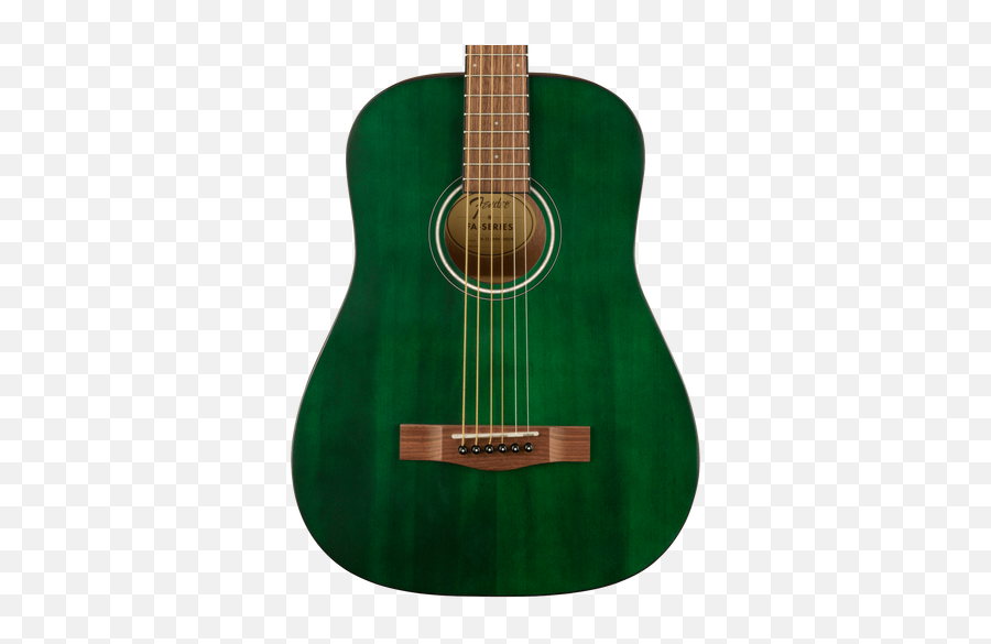 Fender Fa - 15 34 Scale Steel Walnut Fingerboard Green Emoji,Acoustic Guitar Transparent