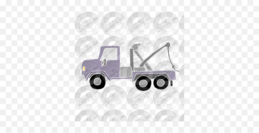 Tow Truck Stencil For Classroom Therapy Use - Great Tow Emoji,Towing Clipart