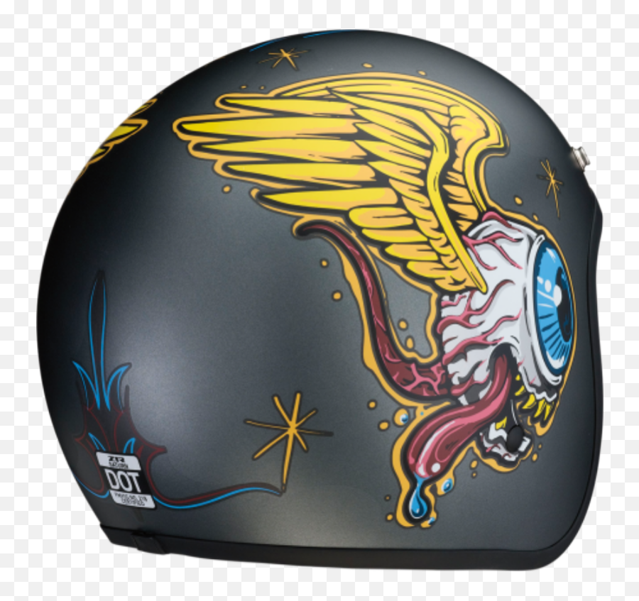 Z1r Open Face Helmet Saturn Sv Flying Retina Emoji,Ff10 Logo