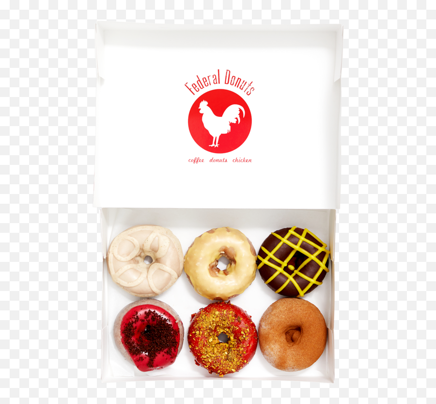 Federal Donuts Assorted Fancy Donut Box 6ct - Delivered In Emoji,Tastykake Logo