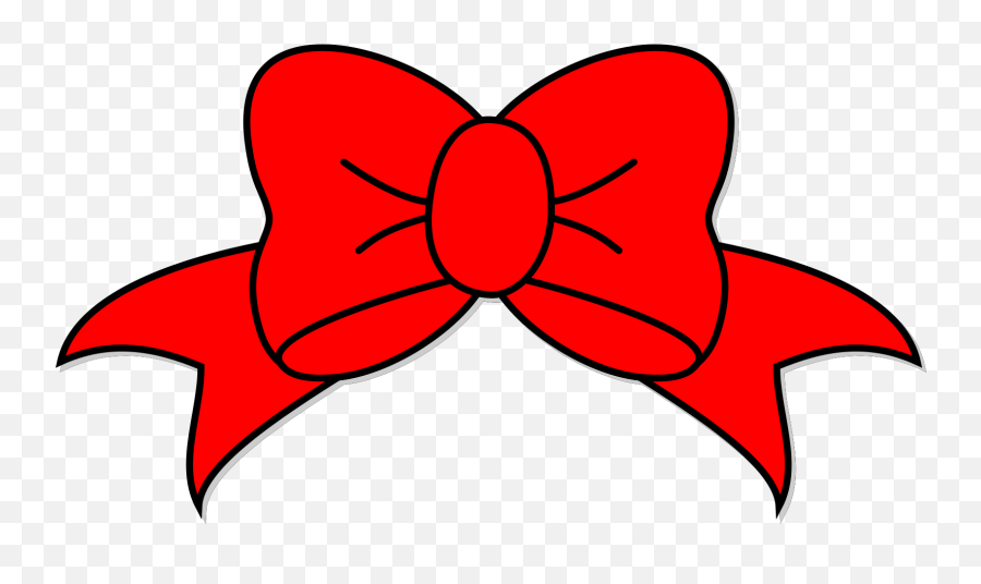 Red Bow Clip Art At Clker - Clip Art Emoji,Red Clipart