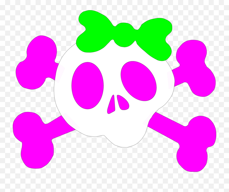 Girl Skull Clipart I2clipart - Royalty Free Public Domain Clip Art Emoji,Skull Clipart