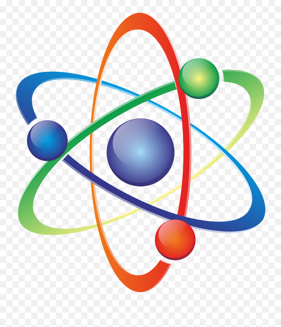 Atom Symbol Clipart - Science Atom Logo Emoji,Atom Clipart