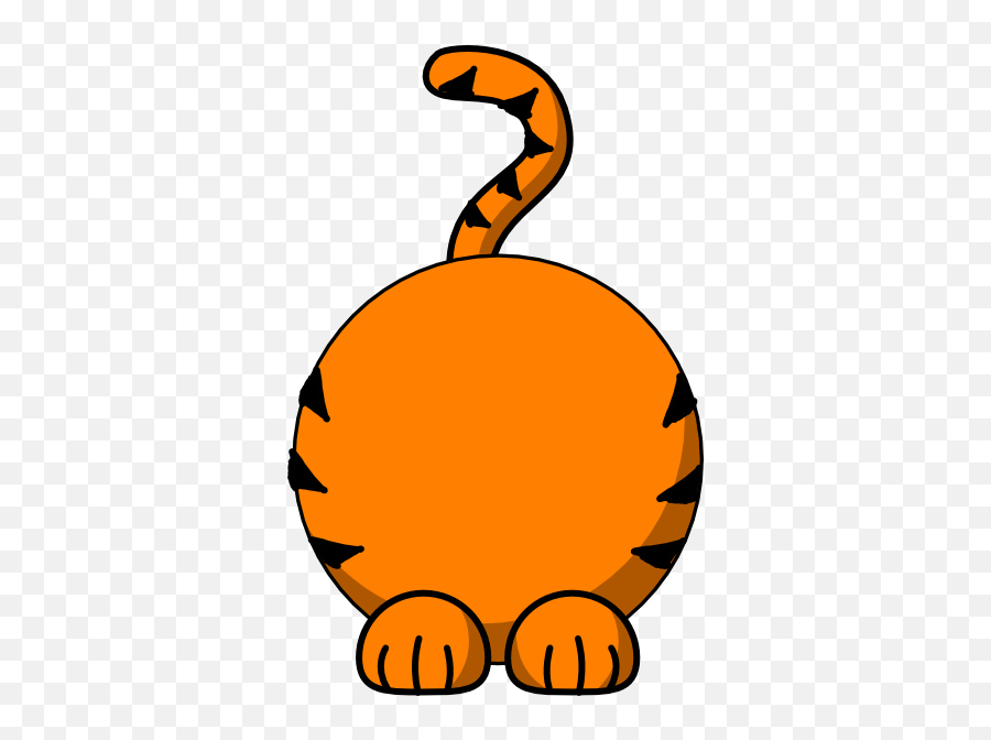 Clipart Tiger Tail - Clip Art Library Tiger Tail Clipart Emoji,Tiger Clipart