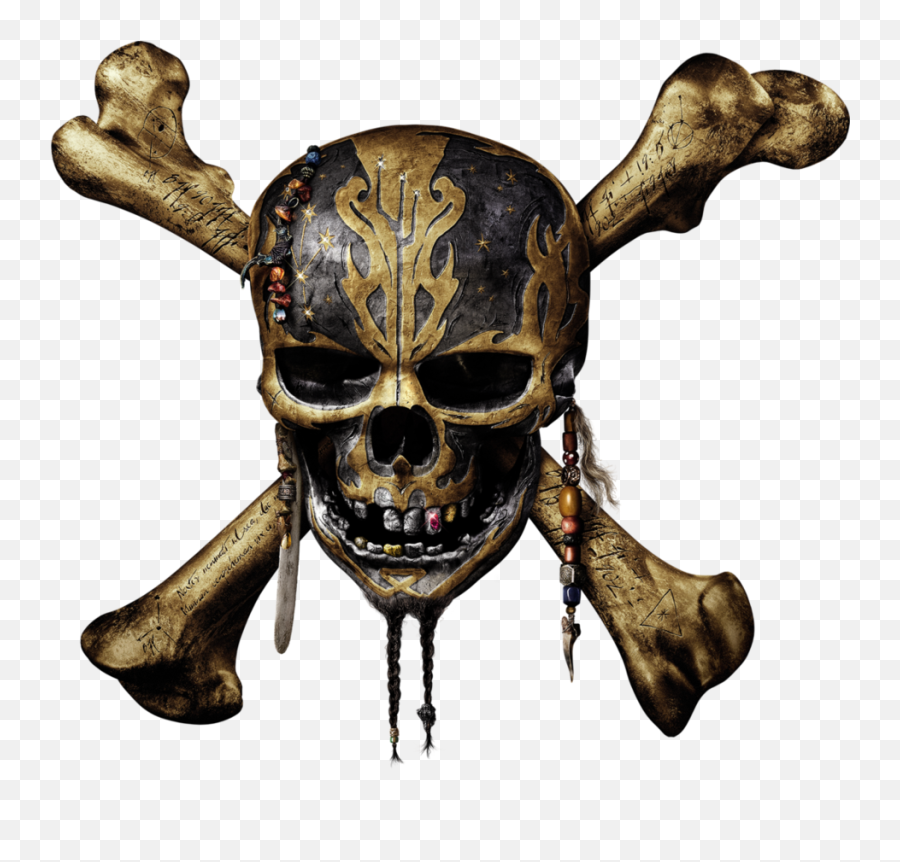 Skull - Pirates Of The Caribbean Dead Men Tell No Tales Skull Poster Emoji,Skull Transparent Background