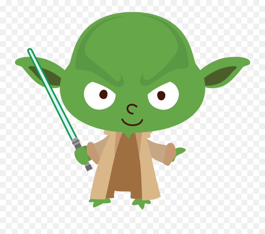 Star Wars Yoda Clipart Free - Yoda Star Wars Baby Png Emoji,Star Wars Clipart