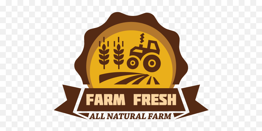 Organic Food Farm Logo Agriculture - Vector Farm Logo Png Emoji,Farm Logo