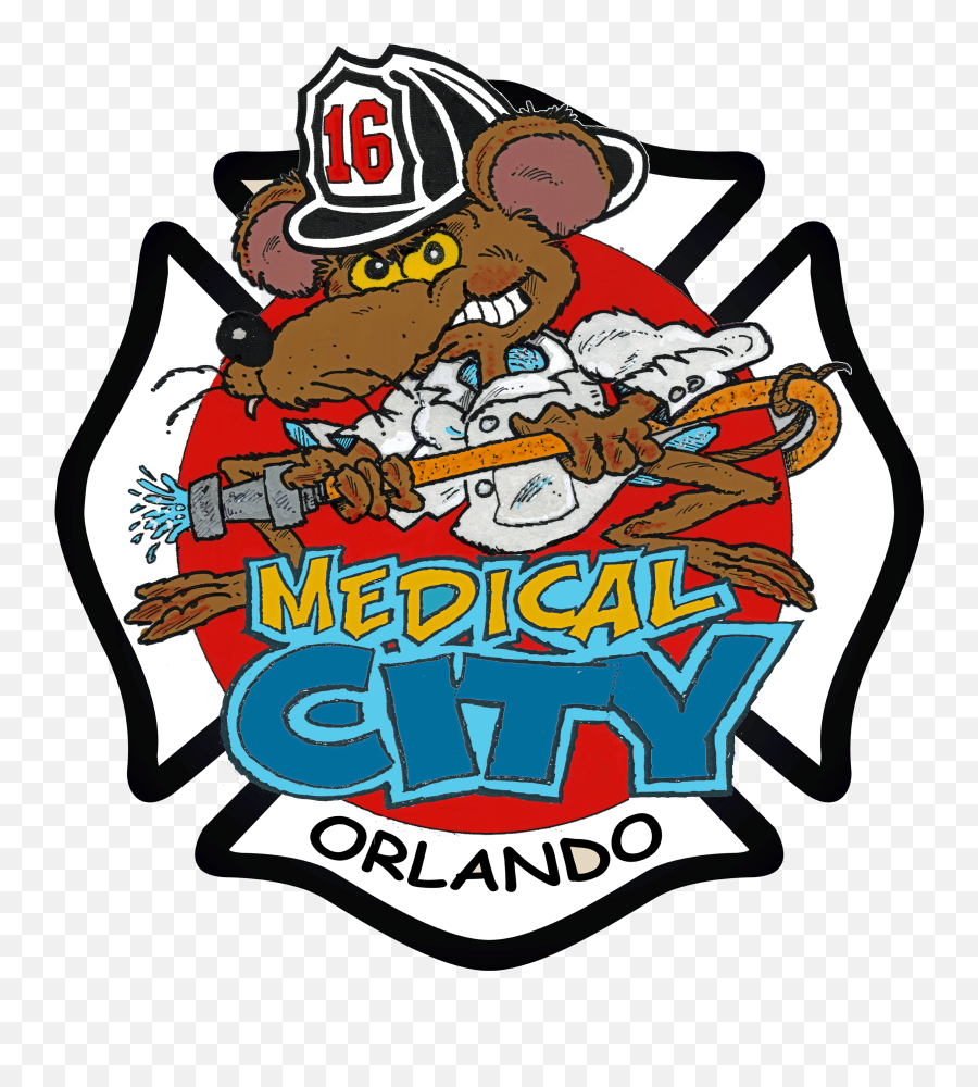 Orlando Fire Department Station 16 - Drawing Emoji,Firefighter Logo