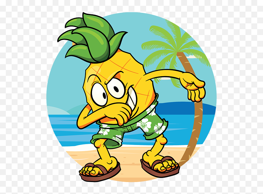 Dabbing Pineapple Tropical Fruit Dancing Vegan Iphone 12 Case Emoji,Vegan Clipart