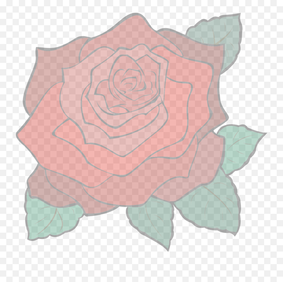 Download Rose - Blue Flower With Leafclipart Emoji,Roses Clipart