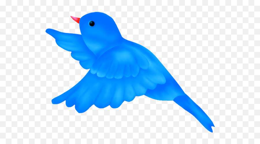 Blue Bird Clipart 4 - Bird Flying Clipart Transparent Emoji,Bird Clipart