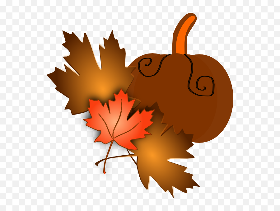 Pumpkin Clipart Pumpkin Leaves - Fall Leaves Pumpkins Tree Clip Art Emoji,Pumpkins Clipart