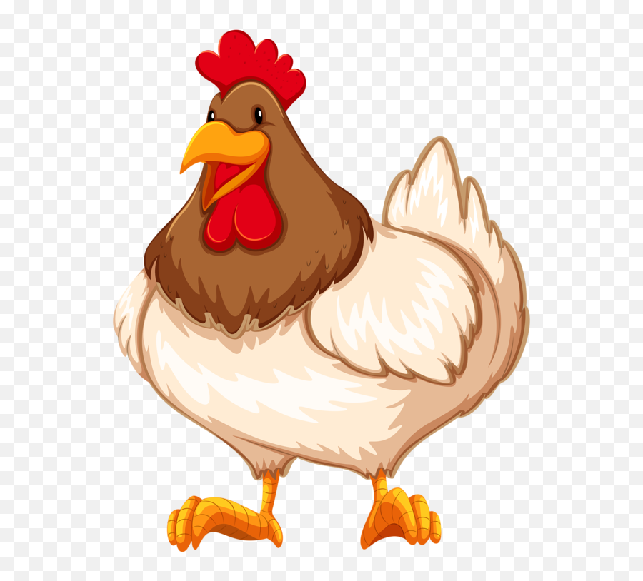 Clip Free Stock Hen With Eggs Clipart - Farm Animals Cartoon Chicken Emoji,Chicken Clipart