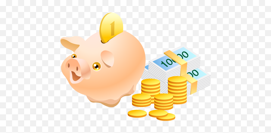 Cash Safe Money Coins Piggy Bank Pig Vector Money Icons Emoji,Cash Icon Png
