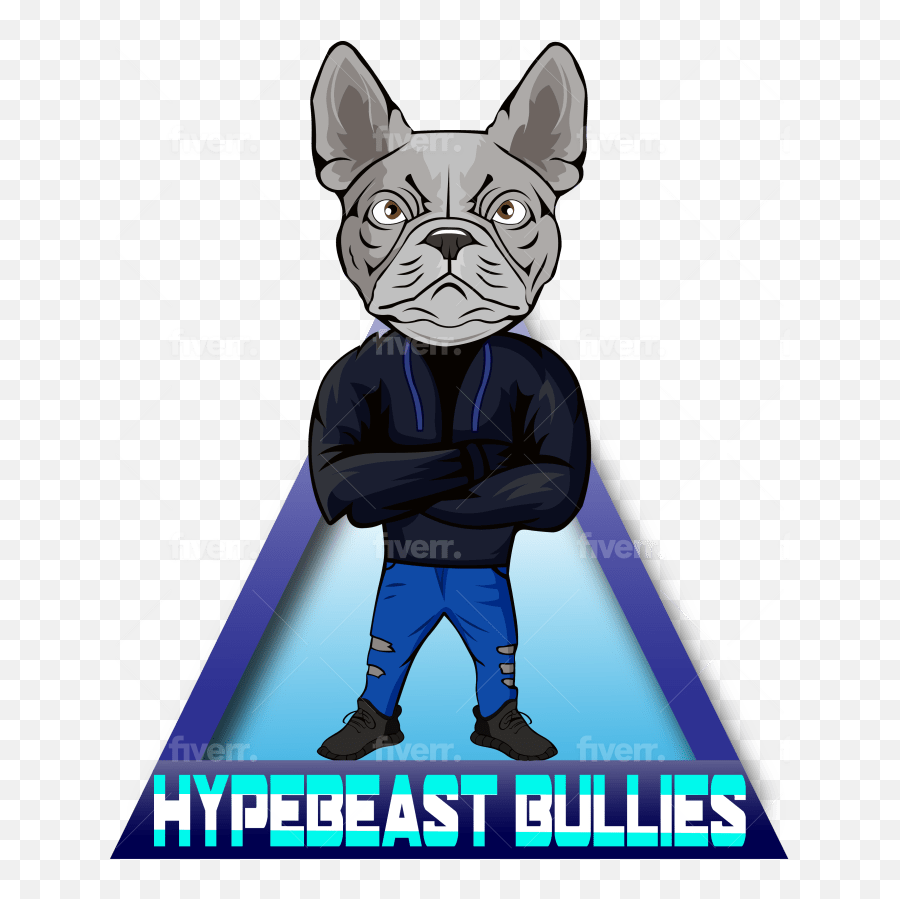 Draw Modern Mascot Logo Design By Creativelogos03 Fiverr Emoji,Bulldog Mascot Logo