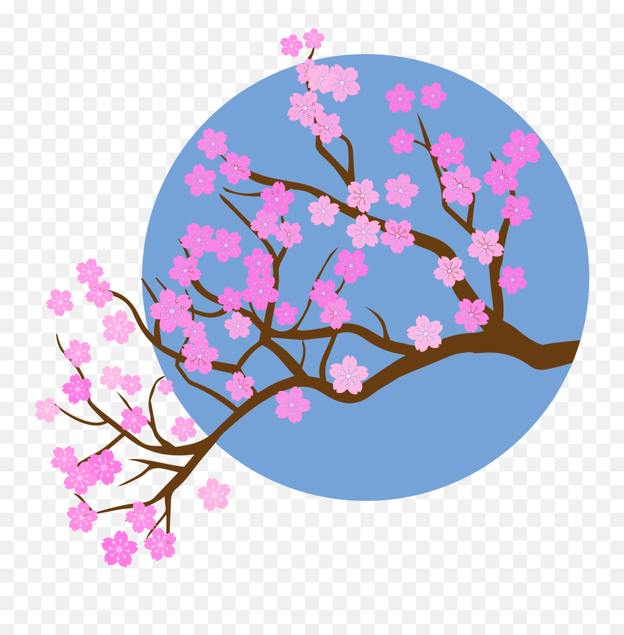 Cherry Blossom Clipart - Girly Emoji,Cherry Blossom Clipart